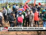 Uap Mengepul dari Lokasi Longsor