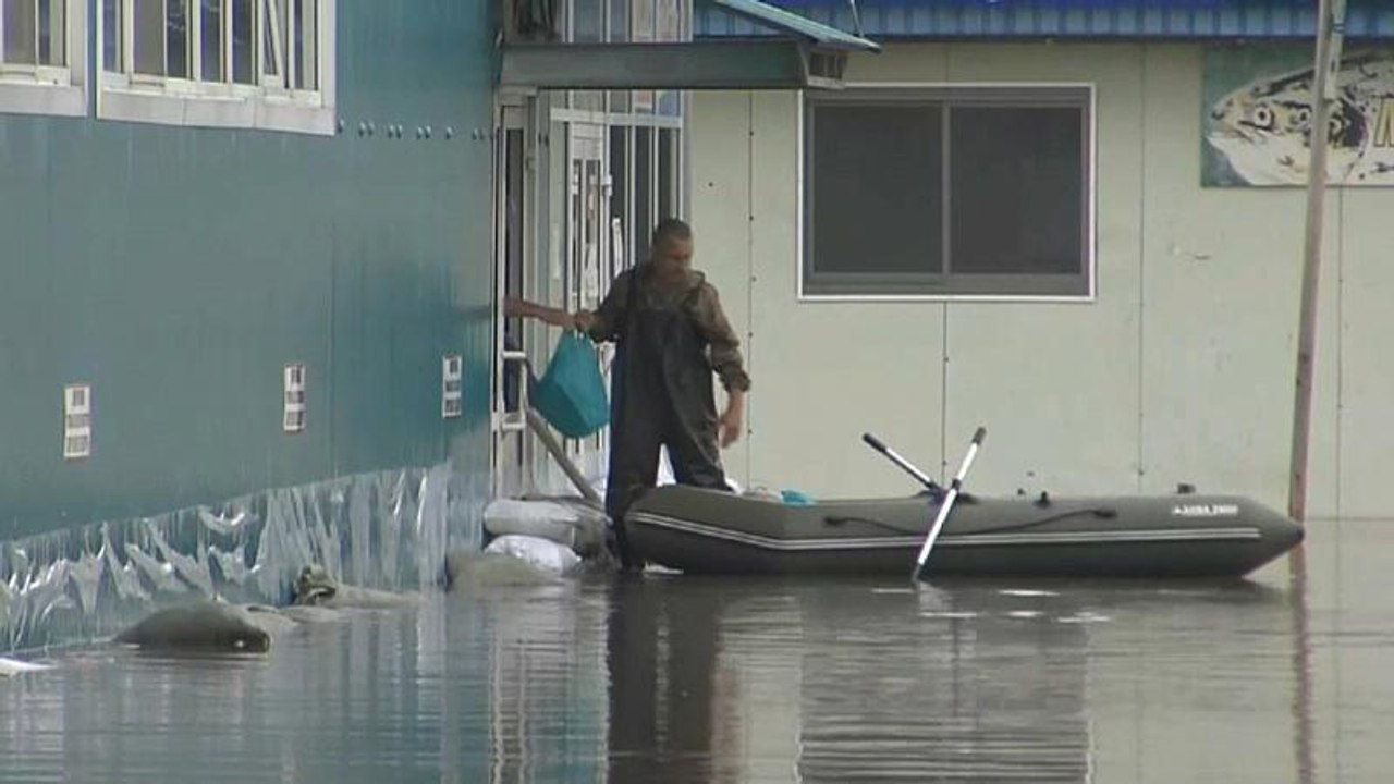 Hochwasser im Osten Russlands