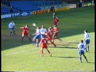 31 March 1997: Bury 2 Wycombe Wanderers 0 (League)