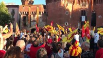 'Els Segadors' a la celebració dels Dragons Catalans de Perpinyà