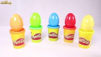 Aprender a contar los números del 1-10 con Play Doh y los huevos sorpresa, M & M