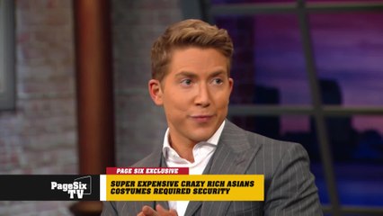There were some crazy rich costumes on the set of #CrazyRichAsians! So expensive they required their own security guards! #PageSixTV
