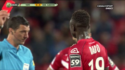 Valenciennes à 10 avec le carton rouge pour Dabo !