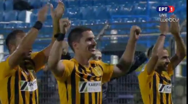 Παίκτες και φίλαθλοι του Άρη πανηγυρίζουν για την εμφατική επιστροφή - ΠΑΣ Λαμία 0-3 Άρης - 27.08.2018 [HD]