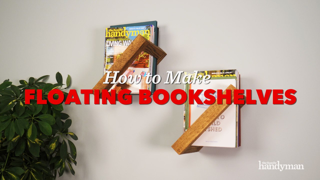 Saturday Morning Workshop How to Build Simple Floating Bookshelves