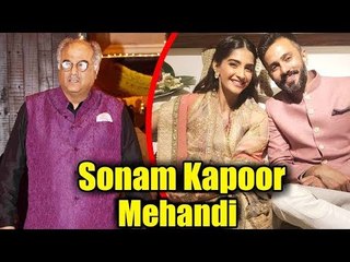 बोने कपूर पहुंचे सोनम कपूर की ग्रैंड मेहँदी रसम पर