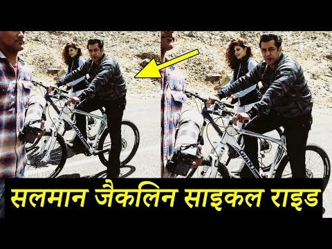 सलमान खान और जैकलिन ने की साइकिल की सवारी साथ में | रेस ३ लेह लदाक