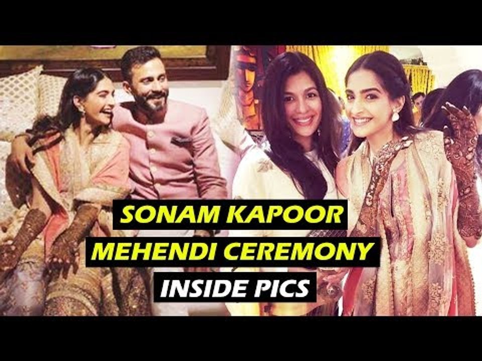 देखिये सोनम कपूर की मेहँदी की ख़ास तश्वीरे | Sonam - Anand वेडिंग