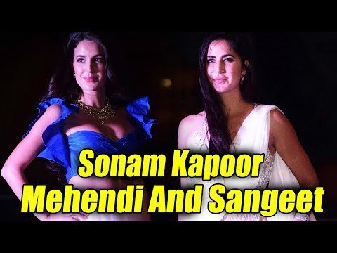 कटरीना कैफ और बहन इसाबेल कैफ पोहची सोनम कपूर - आनंद आहूजा के संगीत पर