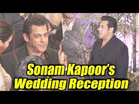 प्रेम दिलवाले सलमान खान पहुंचे सोनम कपूर और आनंद आहूजा के वेडिंग रिसेप्शन पर