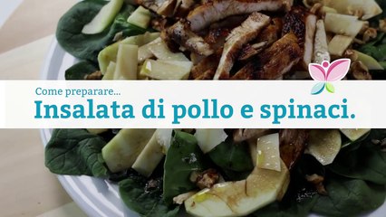 Insalata di pollo e spinaci