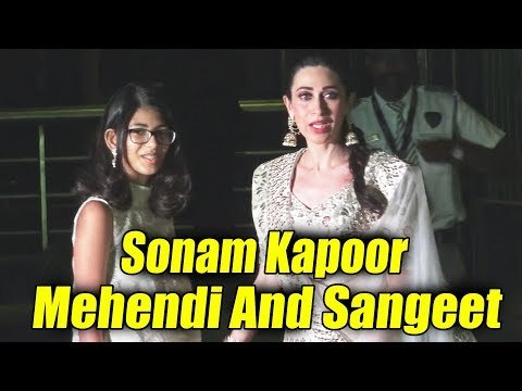 करिश्मा कपूर पोहची सोनम कपूर - आनंद आहूजा के संगीत पर