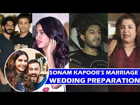 सोनम कपूर की शादी की तैयारी हुई शुरू, करन जोहर, फराह पहुंचे उनके घर