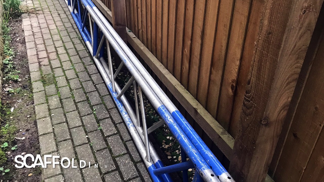 UPVC FASCIA SOFFIT & GUTTERING INSTALLATION OVER CONSERVATORY WITH SCAFFOLDING IN CASTLE VIEW CAERPHILLY
