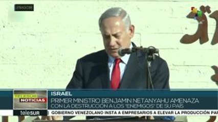 Netanyahu amenaza con la destrucción a los "enemigos de Israel"