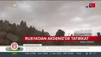 Rusya'dan Akdeniz'e askeri tatbikat
