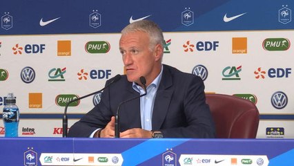 Bleus - Deschamps : ''Champion du Monde, ce n'est pas un poids''