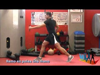 remo de pie polea para progresiones funcionales en fitness