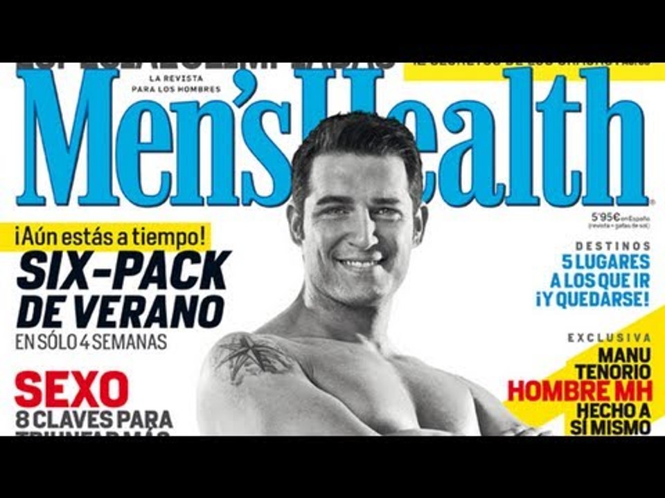 Manu Tenorio, portada de Men's Health
