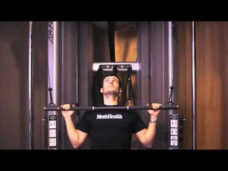 Consejo para el jalón al pecho con barra y agarre prono