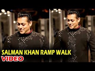 Salman Khan ने किया शानदार Ramp Walk | Manish Malhotra के Fashion Show 2018