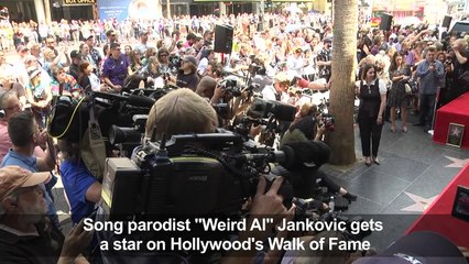 'Weird Al' Jankovic gets star on Hollywood's Walk of Fame