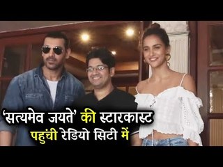 John Abraham, Aisha Sharma और Milap Zaveri पहुंचे Radio City Satyamev Jayate को प्रमोट करने