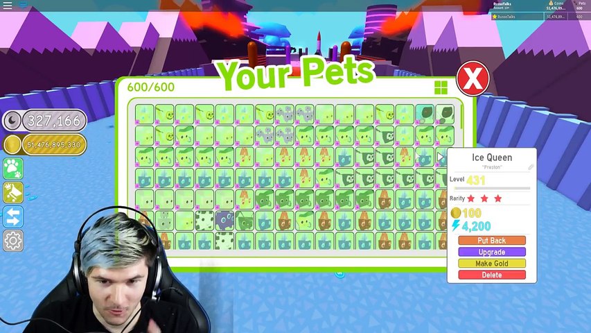 600 Pets Equipped In Pet Simulator You Won T Believe What Happens Roblox Dailymotion Video - roblox user 1311