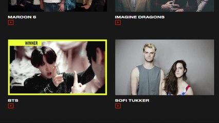 BTS, 캐나다 아이하트라디오 머치뮤직비디오어워즈 '팬들이 가장 사랑하는 그룹상' 수상 / YTN