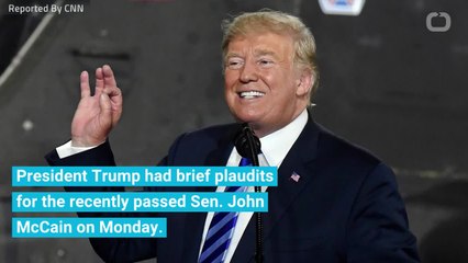 Trump Issues Statement After Ignoring McCain Questions