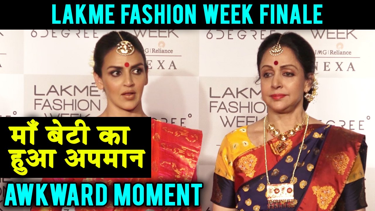 Upset Hema Malini and Esha Deol WALK OUT Of Lakme Fashion Week Media Conference | AWKWARD MOMENT