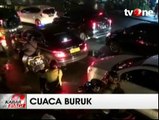 Hujan Deras Akibatkan Kemacetan Disejumlah Ruas Jalan