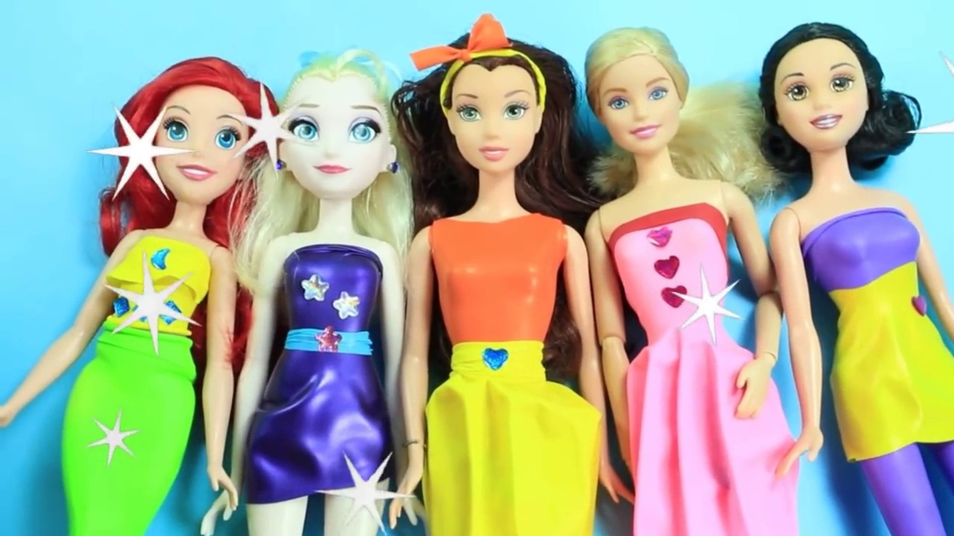 how to make barbie doll dresses