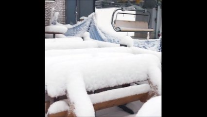 30 cm de neige sont tombés en plein mois d'Août en Italie