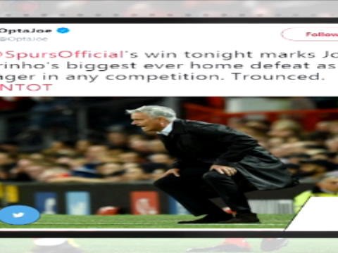 لقطة: الدوري الإنكليزي: خطر يتربّص بمستقبل مورينيو عقب خسارة يونايتد أمام توتنهام