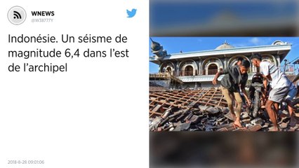 Indonésie. Un séisme de magnitude 6,4 dans l’est de l'archipel.