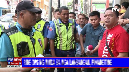 Clearing ops ng MMDA sa mga lansangan, pinaiigting