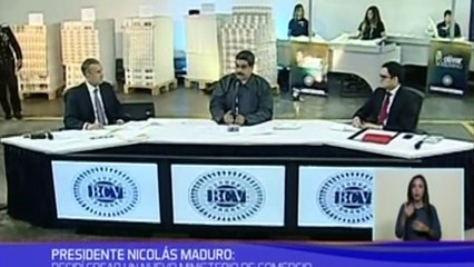 Maduro lança bônus em ouro para recuperar economias