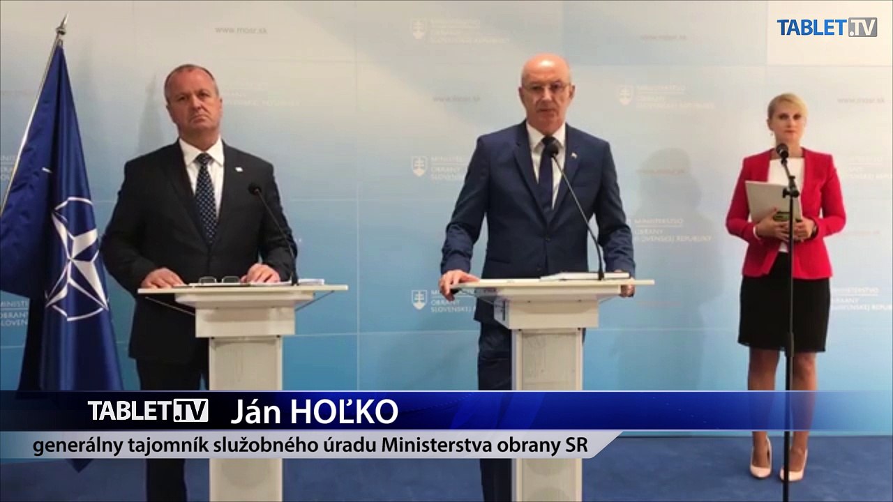 ZÁZNAM: TK ministra obrany SR Petra Gajdoša
