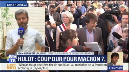 Le DG de Greenpeace France parle d'un "gâchis" après la démission de Hulot