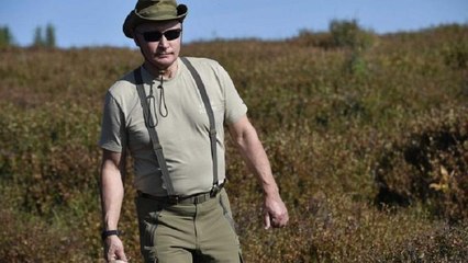 Watch: Russia's Putin enjoys the great outdoors as he hikes in Siberia with top officials