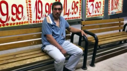 Akciğer kanseri adam oğluyla gittiği markette darp edildi