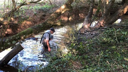Nettoyage des berges sur l’Arguenon