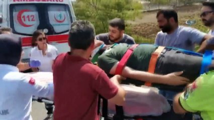 Mezar Ziyaretine Giden Anne ve Oğlu Kazada Yaralandı