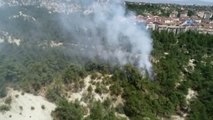 Karabük'te Orman Yangını Havadan Görüntülendi