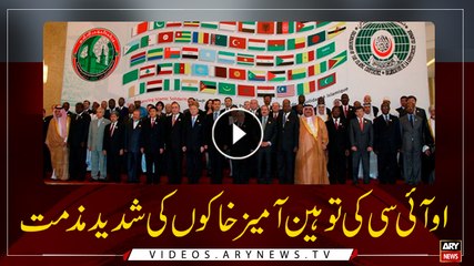 OIC condemns sacrilegious caricatures