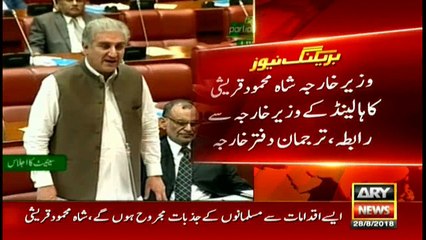Sacrilegious caricatures: FM Shah Mehmood Qureshi contacts FM Holan