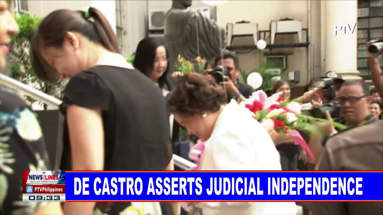 De Castro asserts judicial independence