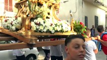 Trentola Ducenta (CE) - Festa di San Giorgio 2018,l'uscita dalla chiesa del Santo Patrono (26.08.18)