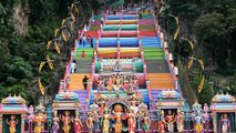 Batu Caves receives colourful makeover